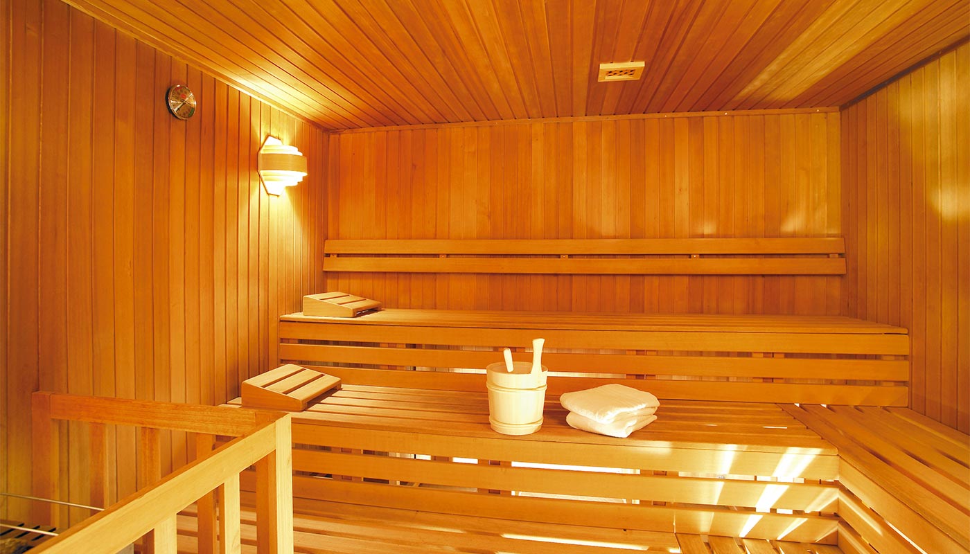 La sauna dell'area benessere dell'Hotel Gratschwirt