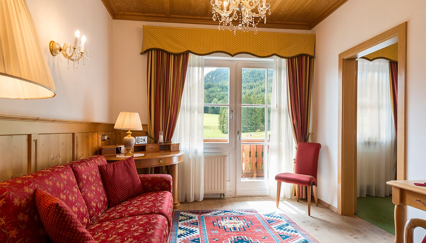 Panorama da una delle camere da letto dell'Hotel Gratschwirt